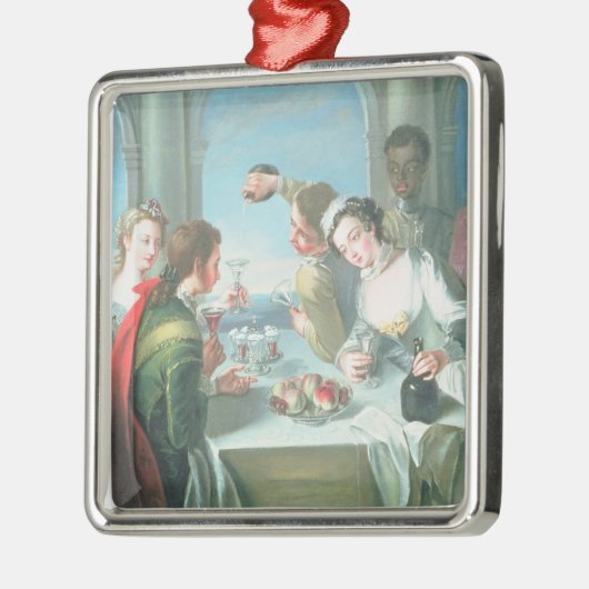 De vijf zintuigen metalen ornament (Links)