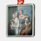 De vijf zintuigen metalen ornament (Links)