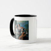 De vijf zintuigen mok (Voorkant links)