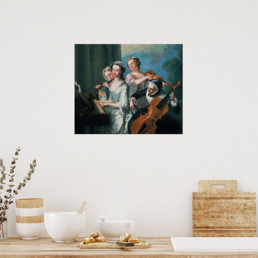 De vijf zintuigen poster (Keuken)