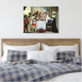 De vijf zintuigen - Smaak Canvas Afdruk (Insitu (Slaapkamer))