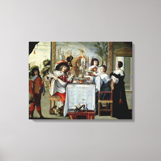 De vijf zintuigen - Smaak Canvas Afdruk (Voorkant)