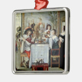 De vijf zintuigen - Smaak Metalen Ornament (Links)