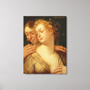 De vijf zintuigen: smeren canvas afdruk