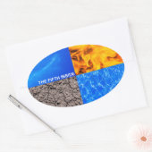 De vijfde binnenzijde ovale sticker (Envelop)