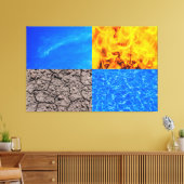 De vijfde is er. canvas afdruk (Insitu (Woonkamer))