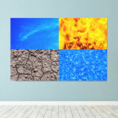 De vijfde is er. canvas afdruk (Insitu (Houten vloer))