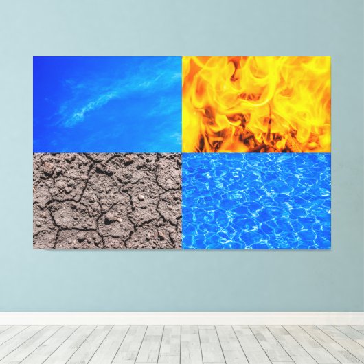 De vijfde is er. canvas afdruk (Insitu (Houten vloer))