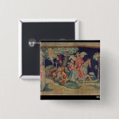 De vijfde trompet en de sluis vierkante button 5,1 cm (Voorkant /achterkant)