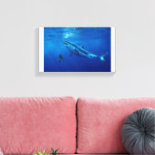 de vijftig voetballers zijn een nachtmerrie canvas afdruk (Insitu (Woonkamer))