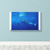 de vijftig voetballers zijn een nachtmerrie canvas afdruk (Insitu (Houten vloer))