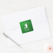 De Vijftiger In: Mordern Golf Feestje Vierkante Sticker (Envelop)