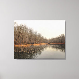 De vijver canvas afdruk
