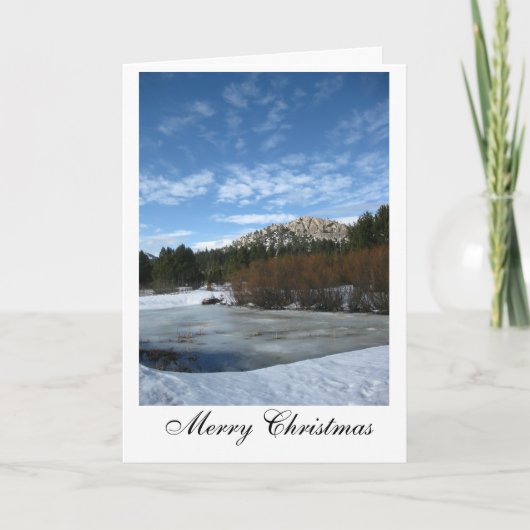 De vijver feestdagen kaart (Voorkant)