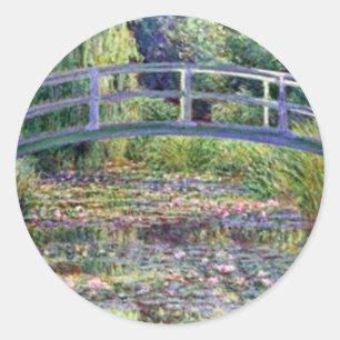 De vijver van de Waterlelie door Claude Monet Ronde Sticker