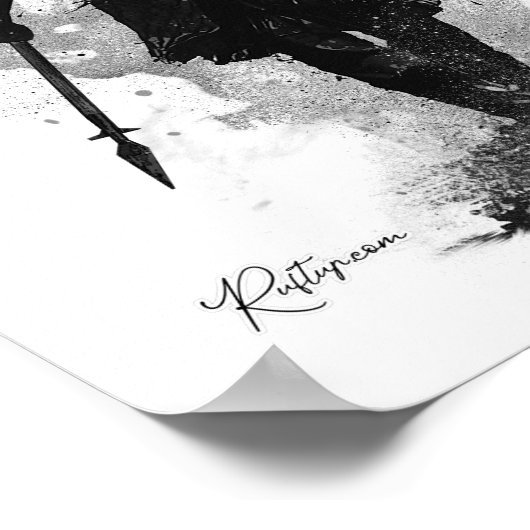 De Viking één stap per keer naar Valhalla Poster (Hoek)