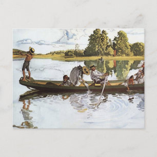 De Viking Expedition van kinderen Briefkaart