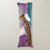 De Viking Ship Cartoon Lichaamskussen (Voorkant Verticaal)