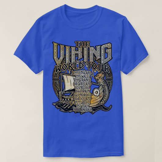 De Viking Ship World Tour T-shirt (Design voorkant)