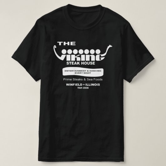 De Viking Steak House, Winfield, Illinois T-shirt (Design voorkant)