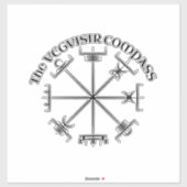 De Viking Vegvisor Compass Sticker (Vel)