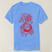 De Viking Wolf Fenrir Red T-shirt (Design voorkant)