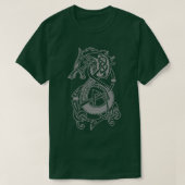 De Viking Wolf Fenrir Silver T-shirt (Design voorkant)