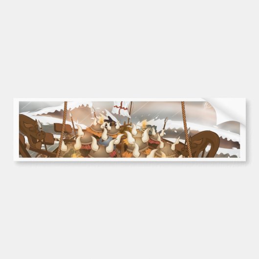 De Vikingen Bumpersticker (Voorkant)