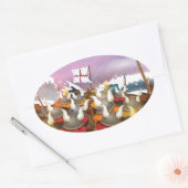 De Vikingen Ovale Sticker (Envelop)
