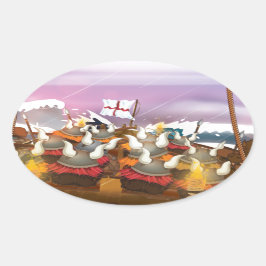 De Vikingen Ovale Sticker