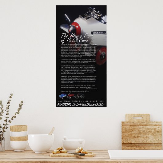 De Viktor Schreckengost Pedal Car Legacy Poster (Keuken)
