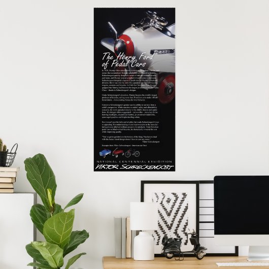 De Viktor Schreckengost Pedal Car Legacy Poster (Thuiskantoor)
