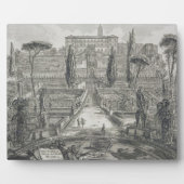 De Villa d'Este in Tivoli (graving) Fotoplaat (Voorkant)