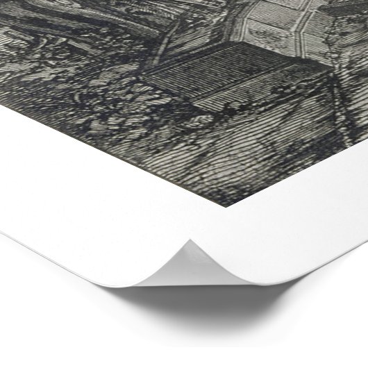 De Villa d'Este in Tivoli (graving) Poster (Hoek)