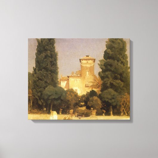 De Villa Malta, Rome door Lord Frederic Leighton Canvas Afdruk (Voorkant)