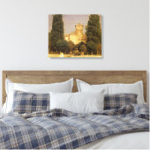 De Villa Malta, Rome door Lord Frederic Leighton Canvas Afdruk (Insitu (Slaapkamer))