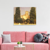 De Villa Malta, Rome door Lord Frederic Leighton Canvas Afdruk (Insitu (Woonkamer))