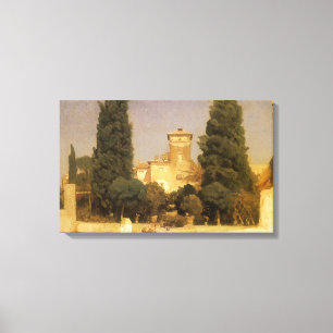 De Villa Malta, Rome door Lord Frederic Leighton Canvas Afdruk