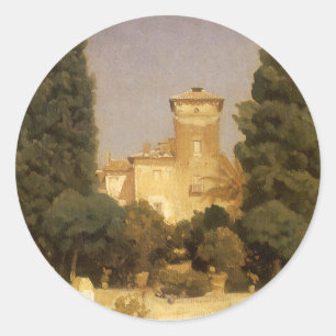 De Villa Malta, Rome door Lord Frederic Leighton Ronde Sticker