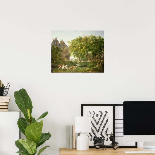 De Village Pond Poster (Thuiskantoor)