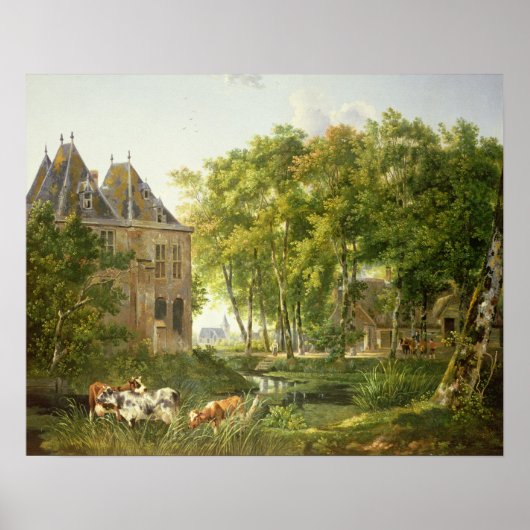 De Village Pond Poster (Voorkant)