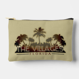 De Villages Florida palm zip pouch Etui