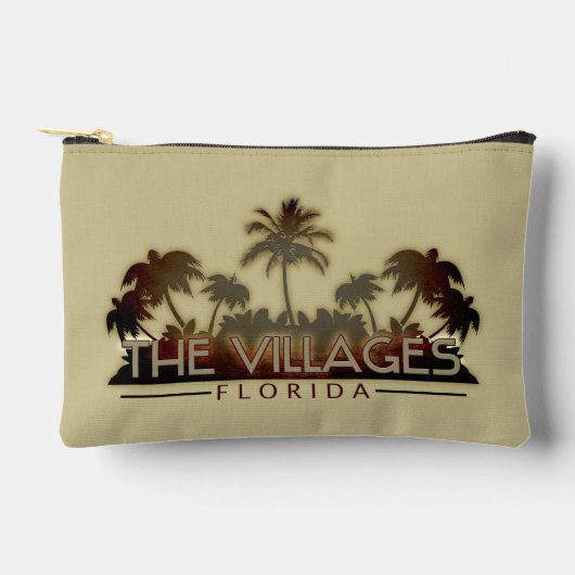 De Villages Florida palm zip pouch Etui (Voorkant)