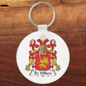 De Villiers Family Crest Sleutelhanger (Voorkant)