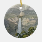De Vinagre Waterfall, nabij de Puraci Volcano Keramisch Ornament (Voorkant)