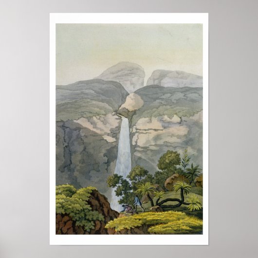 De Vinagre Waterfall, nabij de Puraci Volcano Poster (Voorkant)