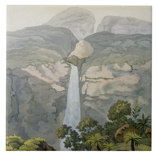 De Vinagre Waterfall, nabij de Puraci Volcano Tegeltje (Voorkant)