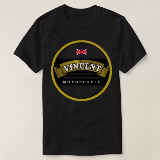 De Vincent Motorcycle Engeland T-shirt (Design voorkant)