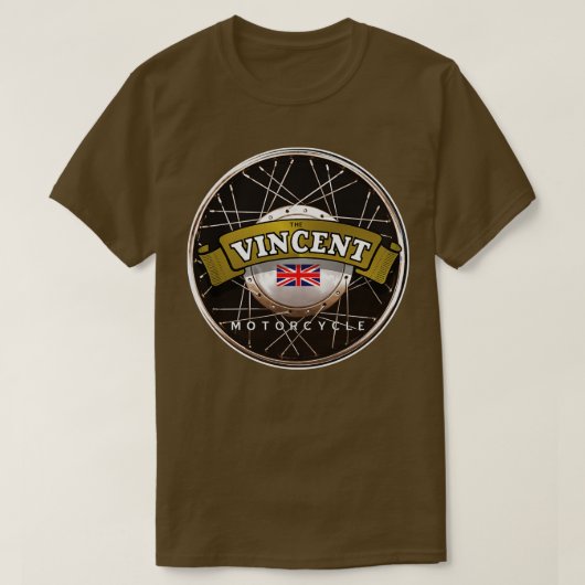 De Vincent Motorcycle T-shirt (Design voorkant)
