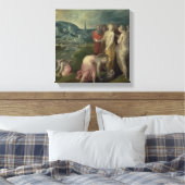 De vinding van Mozes (olie op doek) Canvas Afdruk (Insitu (Slaapkamer))